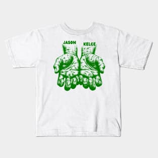 Hand Jason Kelce, Each finger tells a story of sacrifice and resilience Kids T-Shirt